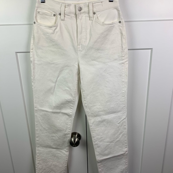NWT Madewell Size 26 The Perfect Vintage Jean Ivory Winter White - Picture 6 of 14
